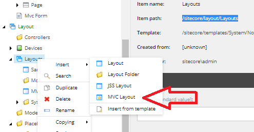 MVC LAYOUT