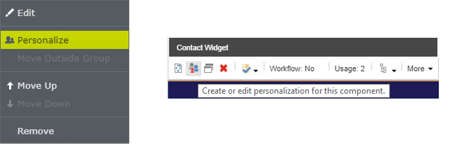 Personalize