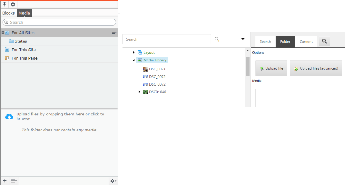 Storing files